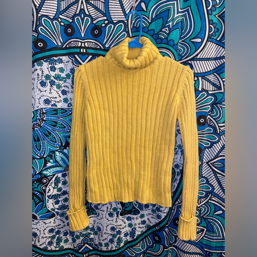 Vintage American Eagle Yellow Turtleneck Sweater